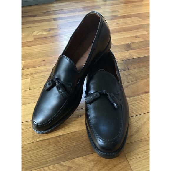 Allen Edmonds Grayson Black Mens Calfskin Leather Tassel Loafers Shoe 10.5 B